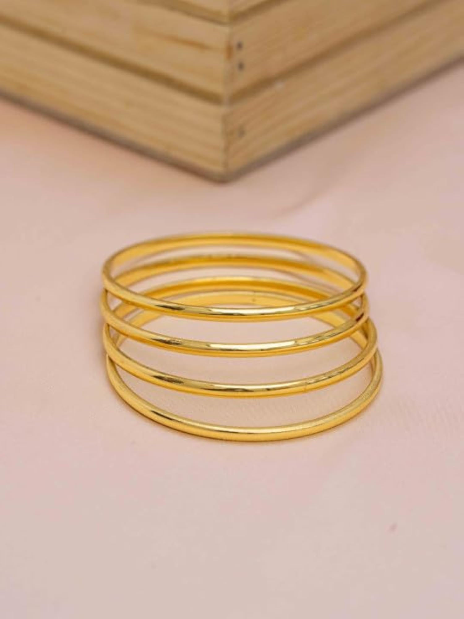 Traditional Plated Bangles Set, Classic Ethnic Jewellery for Everyday Elegance