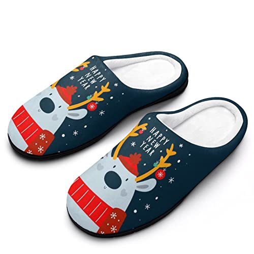 Chaussons chauds femme peluche Noël du cerf : l'idée cadeau parfaite pour fille