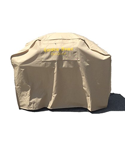 Grill Cover - Garden Home Up To 64" Wide, Water Resistant, Air Vents, Padded Handles, Elastic Hem Cord - Heavy Duty Burner Gas Bbq Grill Cover #TOP3