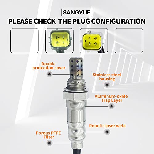 Sensor de Oxígeno para Nissan Sentra y Versa 2Pcs miniatura 3