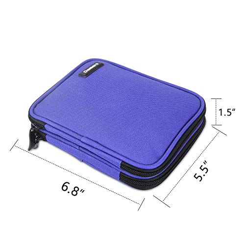 image for Damero Crochet Hook Case, Organizer Zipper Bag with Web Pockets for Va