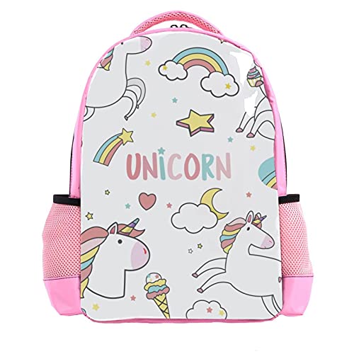 Sac à dos multicouche Moon Unicorn : sac d'école primaire grand format