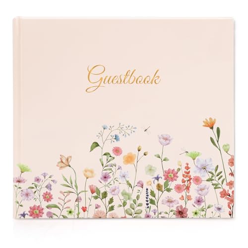 Libro de invitados de boda elegante de alta calidad con calcomanías 2