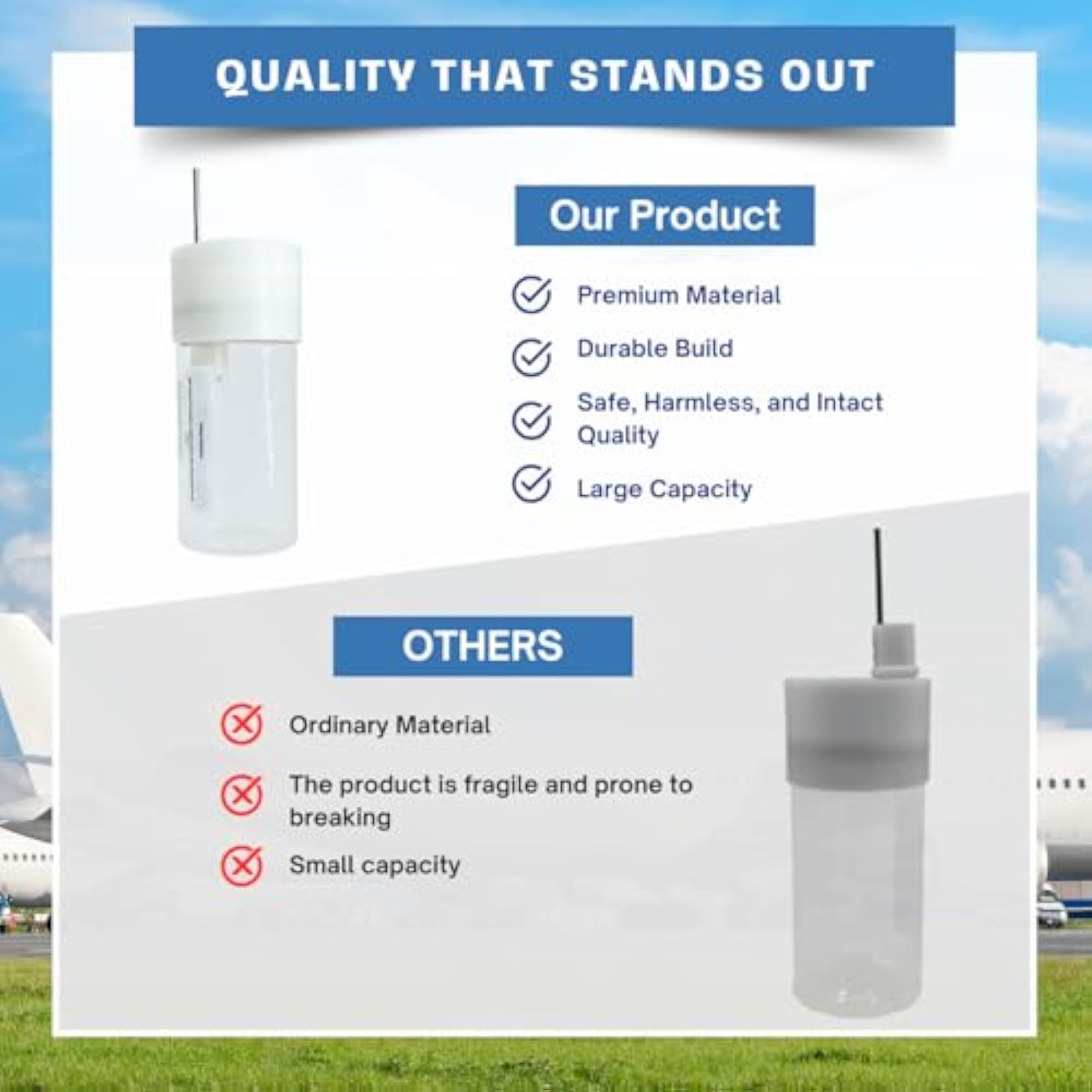 Aviation Fuel Testing Jar for Pressure Testing
