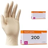 Latexhandschuhe 200 Stück | XL | Puderfreie Latex Handschuhe Weiß | Texturiert, reißfest &...