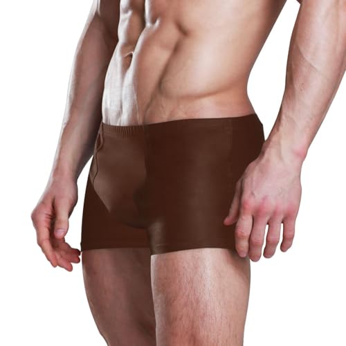 Black Mens Swim Trunks Swimwear Bathing Suit Swim Brief Square Leg Board Short S-3XL Black4