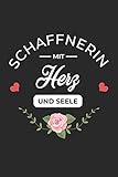  Schaffnerin Mit Herz und Seele: A5 Punkteraster • Notebook • Notizbuch • Taschenbuch • Journal • Tagebuch - Ein lustiges Geschenk für Freunde oder die Familie und die beste Schaffnerin der Welt