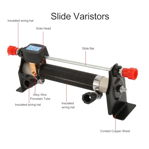 Reistor deslizante de reostato deslizante para instrumentos de ensino de resistores acessórios de ba