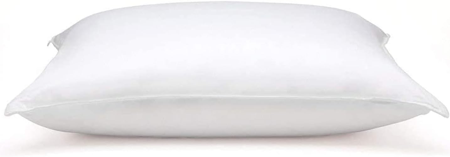 Flat & Soft Down Pillow – Hypoallergenic Premium Down (Not Feathers) – Standard Size, 20 x 26