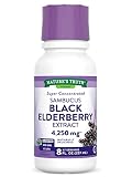 Nature's Truth Black Elderberry Extract 4250mg | 8 oz Syrup | Super Concentrated Sambucus Supplement