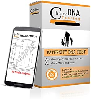 DNA Paternity Home Test Kit - (at Home - for Personal Purposes Only) – Free Return Shipping to Lab, All Lab Fees Included - Results in 1-3 Business Days 26 DNA Markers