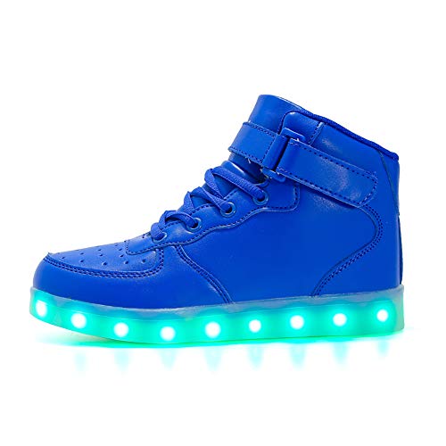 Unisex Niños Zapatillas LED Luminioso para Hombre Mujere con Luces (7 Colores) USB Carga Zapatos de Deporte