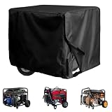 Generator Cover for WEN TF1450, Watertight Oxford Fabric, Outdoor Portable Generator Cover with Straps, Weather Resistant Protection for Generators,A Black