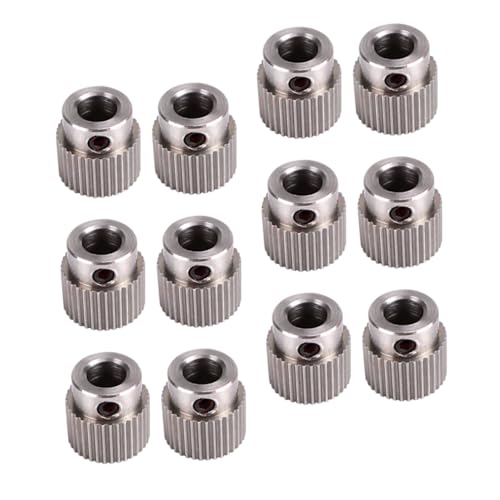 JECOMPRIS Stainless Steel Extruder Wheel Gear Drive Gear Replacement with 36 Teeth 15pcs No Corrosion and Good Bearing C