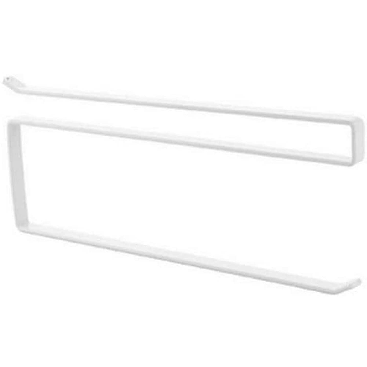 SHOWAY Paper Roll Holder Household Paper Holder Storage Rack Towel Holder Kitchen Hanging Shelf (White)