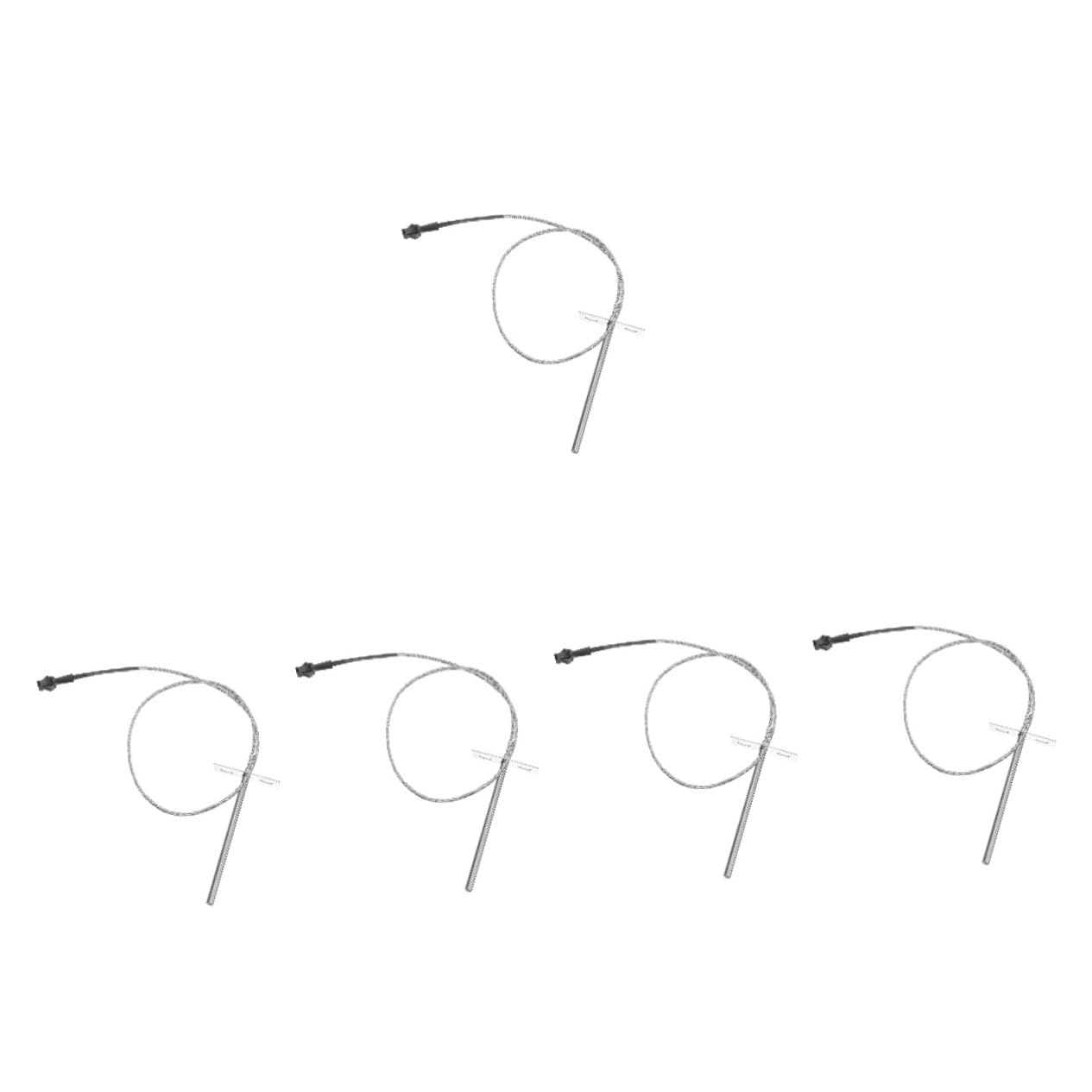 Mipcase 5sets Grill Temperature Sensor Probe BBQ Thermometer for Outdoor and Grilling Accurate Reading for Cooking Every