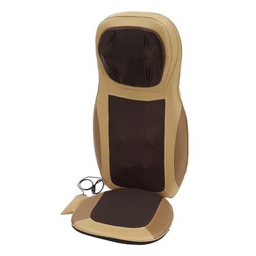 Siège massant 70W Shiatsu pour le dos avec coussin chauffant cervical 220V beige