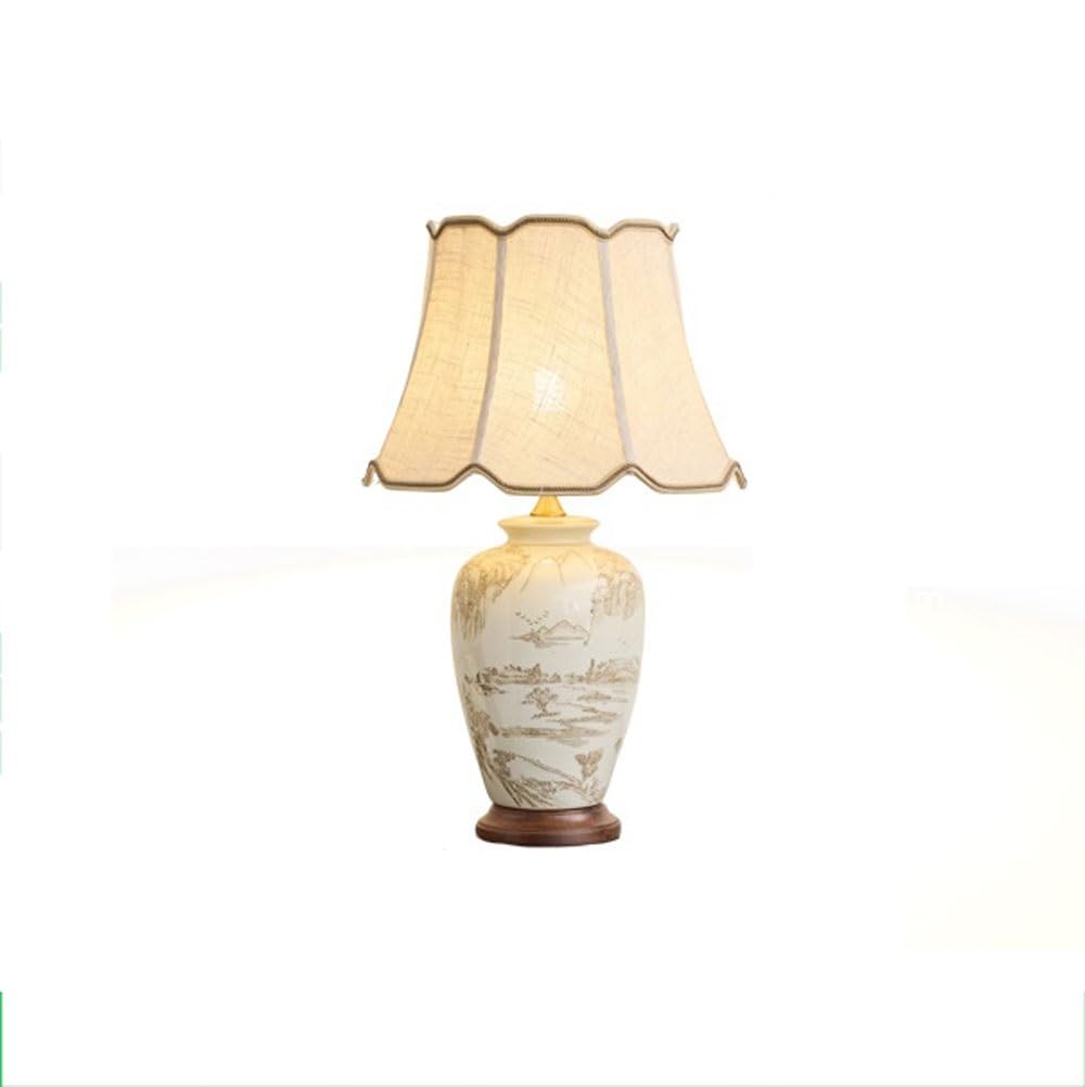 Zeng25liangOu-12 Bedside Lamps Desk Lamp Sitting Room Warm Atmosphere Creative Aesthetics Bedroom Bedside(Large)