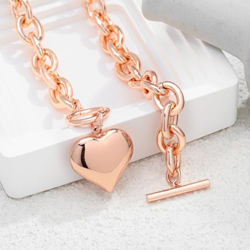 Chunky Gold Pendant Necklaces For Women Gold Chain links With Sun Heart Lion Conch Shell Charms Summer Necklaces Beach Jewelry Gift4