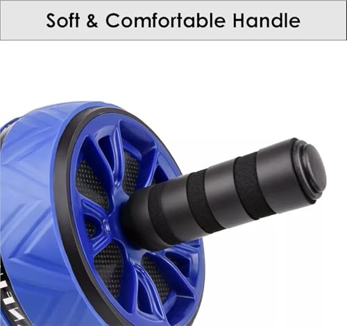 FK Sports Ab Roller With Large Knee Mat - Ab Roller Exercise Wheel for Abdominal & Core Strength - Ab Wheel for Home & Gym Fitness - Abs Roller Wheel for 360° Workout - Gym Equipment - Image 4