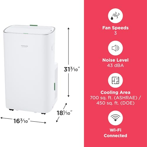 Image of Frigidaire Gallery 14,000 BTU Portable Air Conditioner with Wi-Fi, White