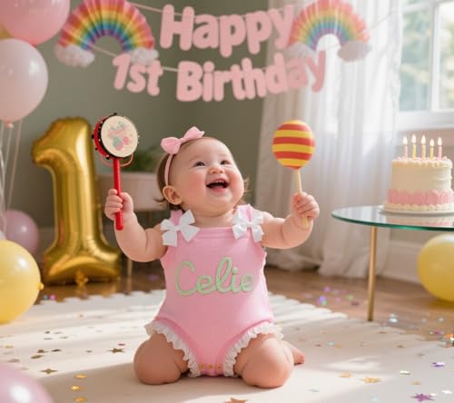 Custom Baby Onesie,Personalized Romper,Infant Newborn Babies Girls' Romper,Customized Baby Gifts,Newborn Gifts,Birthday Outfit,Babies Showers & Photo Shoots2