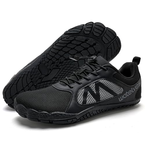 Image of WateLves Barefoot Water Shoes for Women Men Wide Toe Quick-Dry Lightweight Mesh Breathable Aqua Shoes for Beach Swim Yoga Exercise Surf Pool Boat