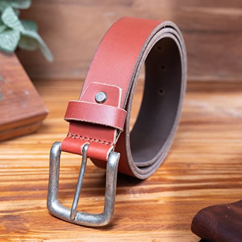 KERTZ Mens Leather Belt 38 mm Width Jeans Belts for Men Casual and Formal Wear Belt Full Grain Leather Belts2