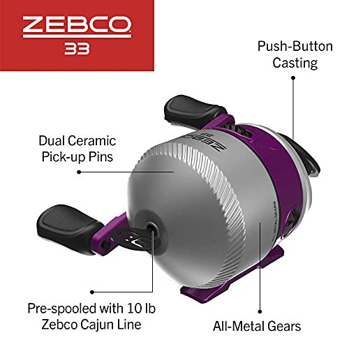 Zebco 33 Spincast Spule und 2-teilige Angelrutenkombination, 15 m Lange langlebige Fiberglasrute mit geteiltem Kork/Eva… – Bild 6