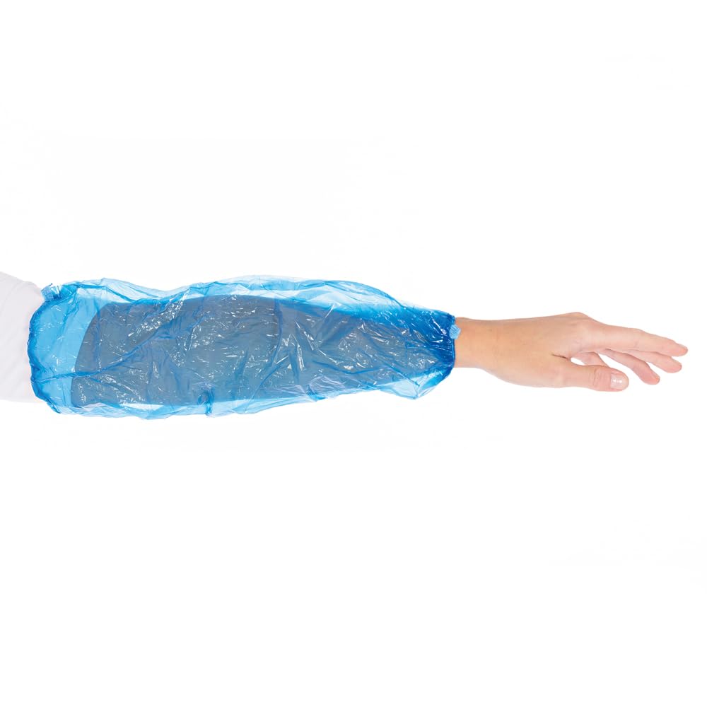 Franz Mensch 2000 Stück Hygonorm Ärmelschoner Eco | PE, maschinell gefertigt, weiß, L: 40cm, Karton, Ärmelschoner, Armstulpen, Unterarmschutz