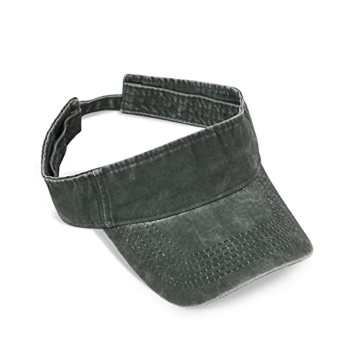 Image of HH HOFNEN Sports Sun Visor Hats Cotton Twill Ball Adjustable Sun Caps for Men Women