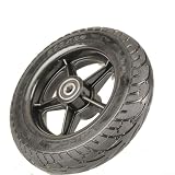 Ruota anteriore per scooter elettrico, 200 x 50 cm, con mozzo in plastica, foro da 10 mm, colore: nero