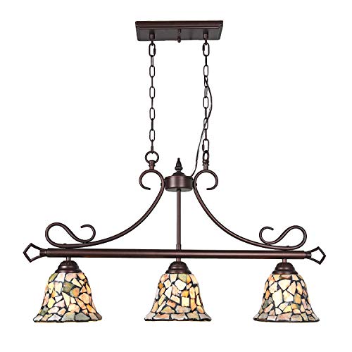 Review Discount ARTZONE Tiffany Chandelier 3-Light Natural Stone Mosaic Pendant Lighting for Dining Room Kitchen Island (W31 H85 Inch) Review Discount ARTZONE Tiffany Chandelier 3-Light Natural Stone Mosaic Pendant Lighting for Dining Room Kitchen Island (W31 H85 Inch)