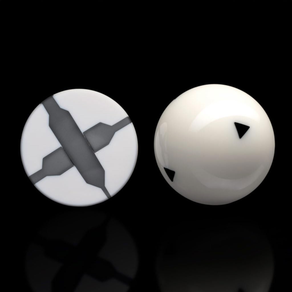 Predator Arcos II Pool Balls Set - Professional Phenolic Resin Billiard Balls - Set of 15 Made in Belgium Balls Including a Black Triangles Cue Ball