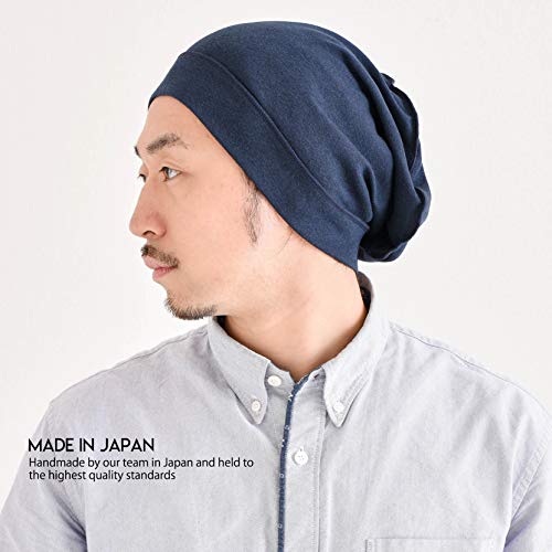 CHARM Mens Slouch Beanie Hat - Womens Organic Cotton Hipster Chemo Slouchy Cap