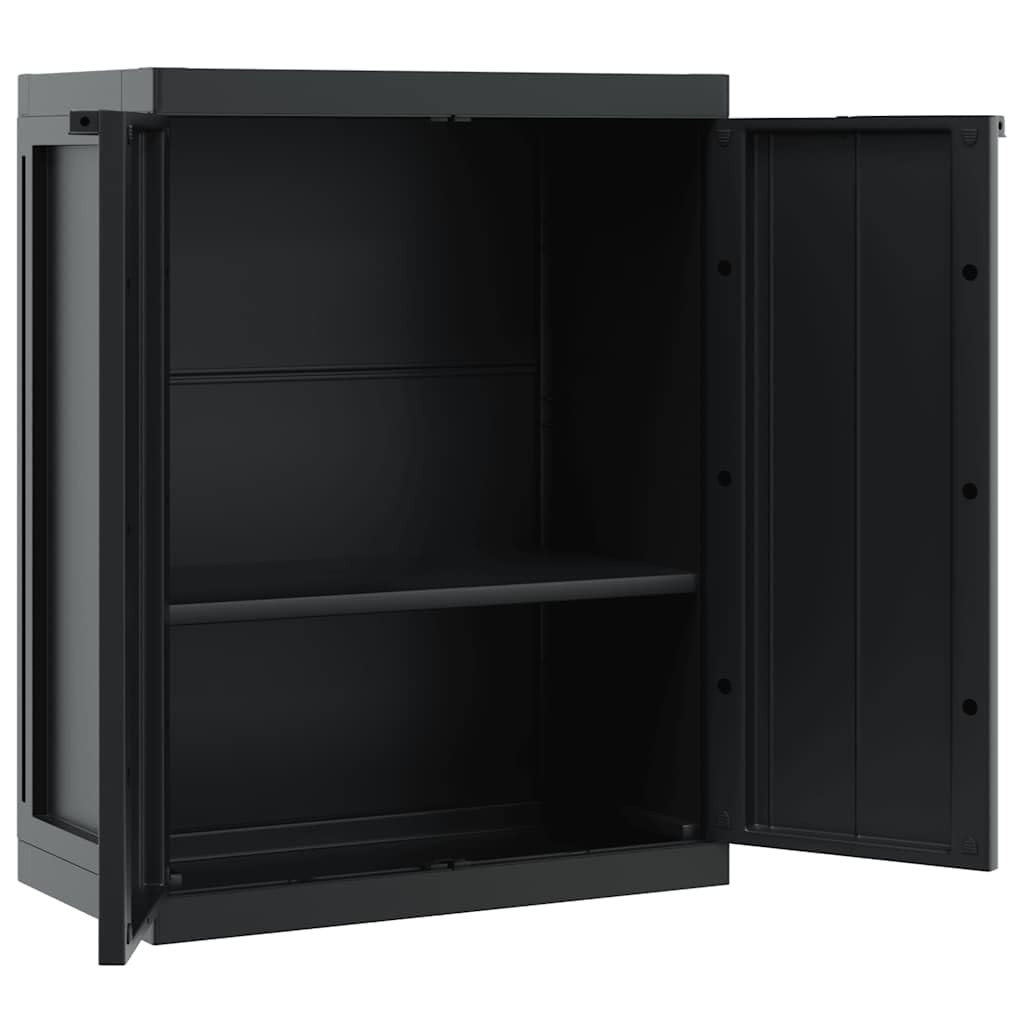 Gartenschrank Schwarz 65x37x85 cm PP,7.32kg,364204