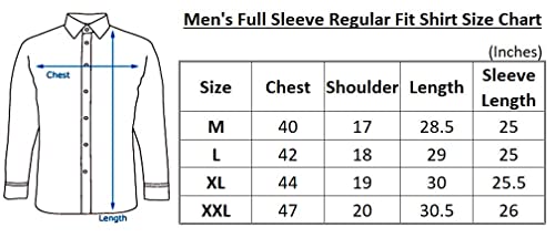 Image of Men's Cotton Regular Fit Fullsleeves Fomal Shirt