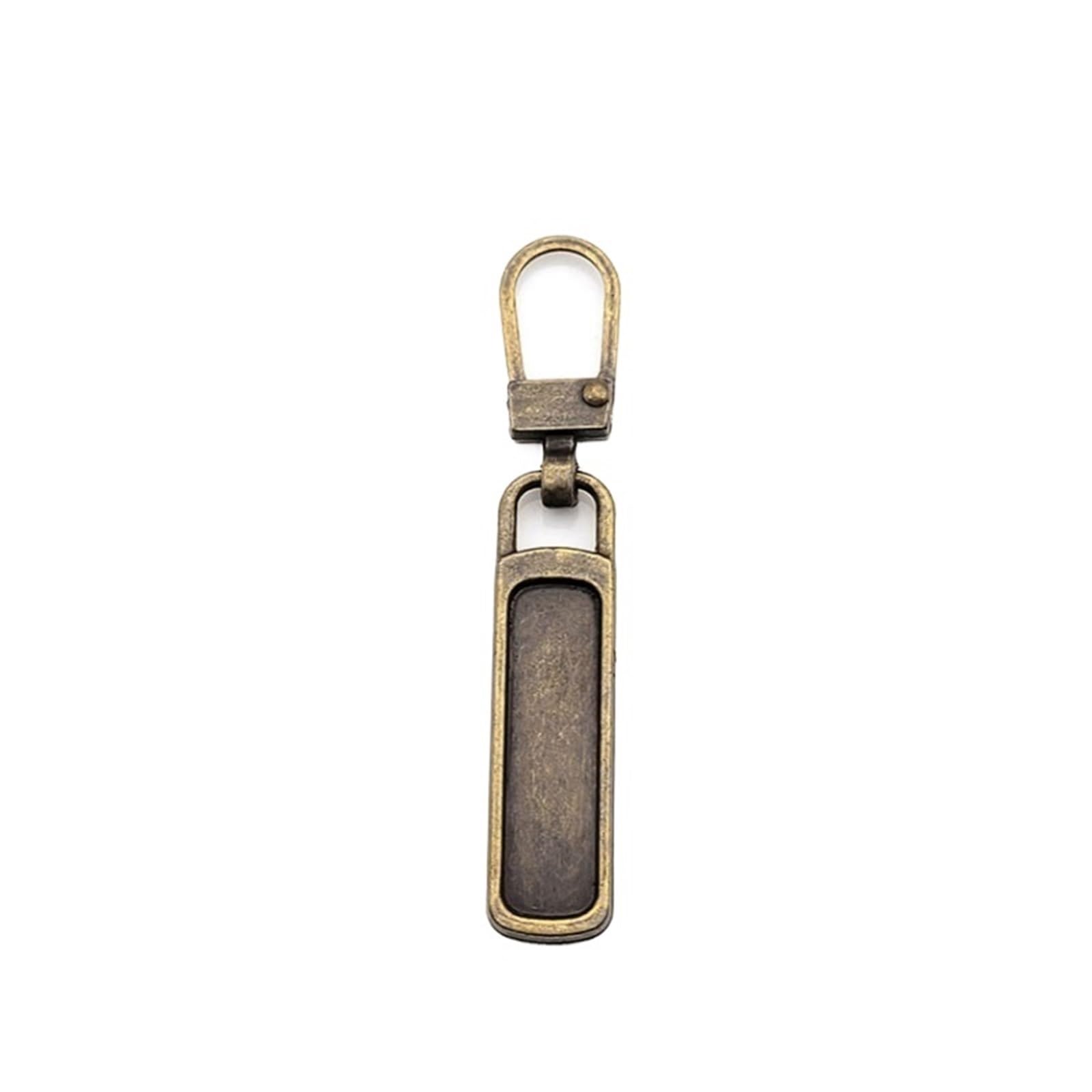 Replacement Zipper Pulls, Zipper Pulls 80 Pcs Multicolor Detachable Metal Replacement Tab for Jacket DIY Sewing(Bronze)