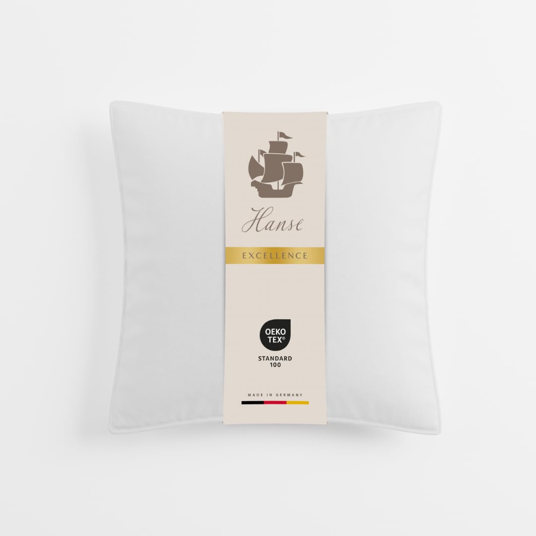Hanse Excellence 3-Kammer-Kopfkissen 80x80 cm, für weichen Schlafkomfort