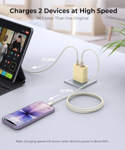 Image of [2-Pack] USB Fast Charging Block, 4-Port 40W Multiple Charge Adapter