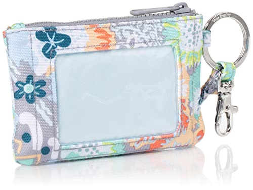 Vera Bradley Women's Recycled Lighten Up Reactive Zip Id Case And Lanyard Combo, Citrus Paisley, One Size #TOP1