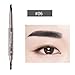 Produktbild Luccase Doppelkopf Augenbrauenstift 14,3 x 1,5 x 1,5 cm Dual Headed Hard Augenbrauenstift Wasserdichter und Schweißfester Automatischer Rotierender Brow Pen (F)