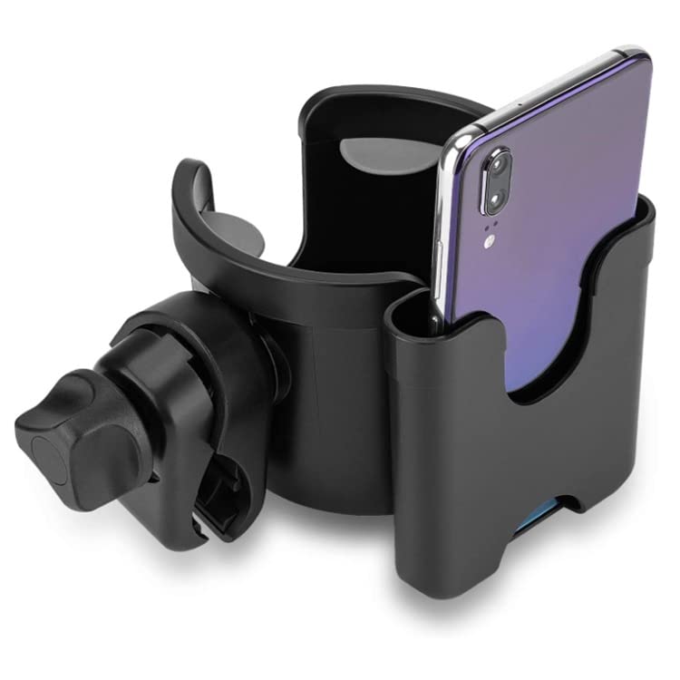 Stroller Accessories Cup Holder Universal Bike Cup Holder, 2-in-1 Bottle Holder for Stroller,Bicycle, Wheelchair, Walker, Scooter