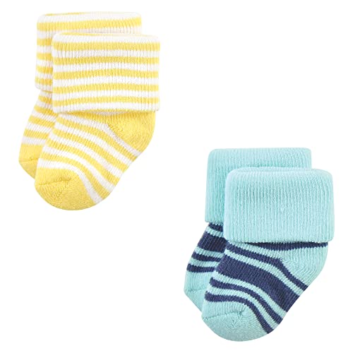 Image of Hudson Baby Baby 8-pack Cotton Rich Newborn and Terry Socks