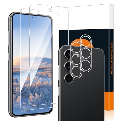 Carantee 2+2 Stück Schutzfolie für Panzerglas für Samsung Galaxy S23 5G, 9H Gehärtetem Anti-Kratzer Hohe Empfindlichkeit...