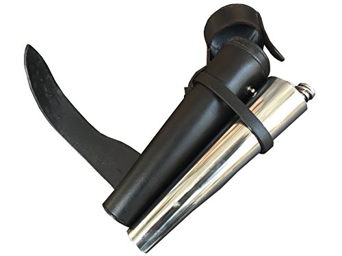 John Shooter - Petaca y funda de piel marrón Cover