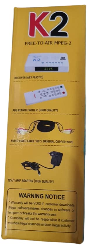 Sayeny K2 Mpeg-2 Free to Air Set Top Box (White) : Amazon.in