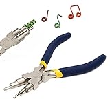 Ahier 6 in 1 Bail Making Pliers Wire Looping Forming Pliers, 3mm to 10mm Wire Bending Pliers with...