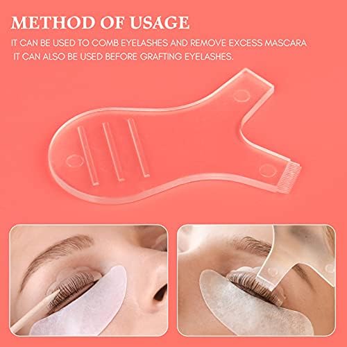 20PCS Silicone Eyelash Perming Curler Transparent, Y Shape Lash Lifting Grafting Eyelash Brush, Makeup Beauty Tool for Eye Lash Extension