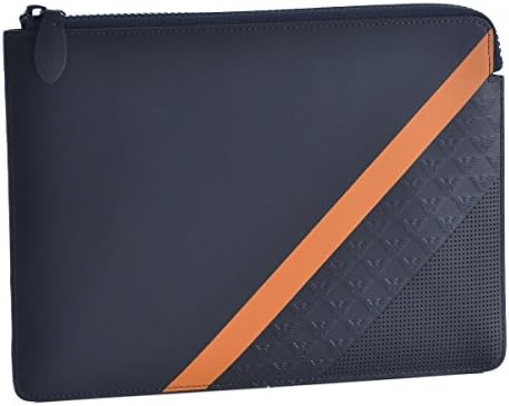 Amazon Emporio Armani エンポリオアルマーニ バッグ メンズ カーフスキン 型押しカーフスキン クラッチバッグ ダークネイビー オレンジ Y4r130 Yks2v 並行輸入品 Emporio Armani エンポリオアルマーニ クラッチ セカンドバッグ